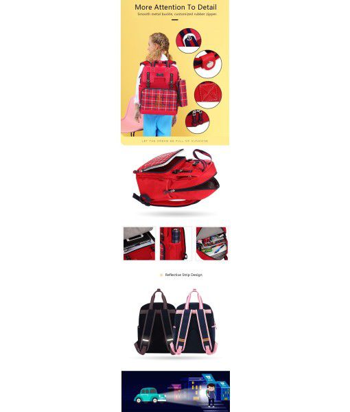 Kid School Bags Child School Bag Promotional Girl School Bag  RED