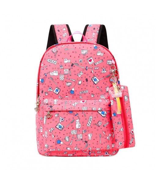 trending Waterproof nylon Bagpack College Backpack Kids School Bag