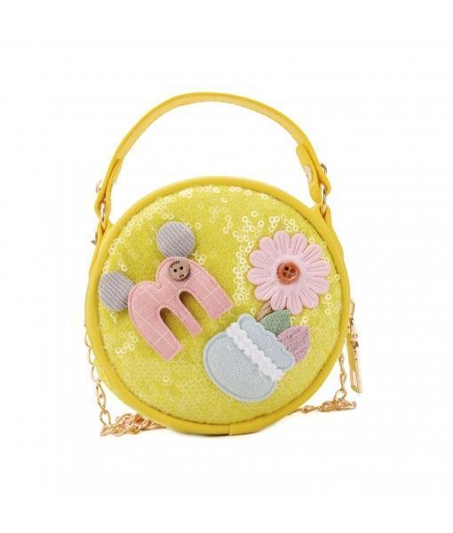 Kids cross-body bag cute shoulder bag purse for little girl  YELLOW