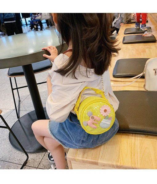 Kids cross-body bag cute shoulder bag purse for little girl  YELLOW